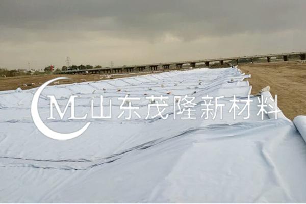 《松花江一級支流英格吐河上游生態(tài)保護修復工程項目》土工布施工